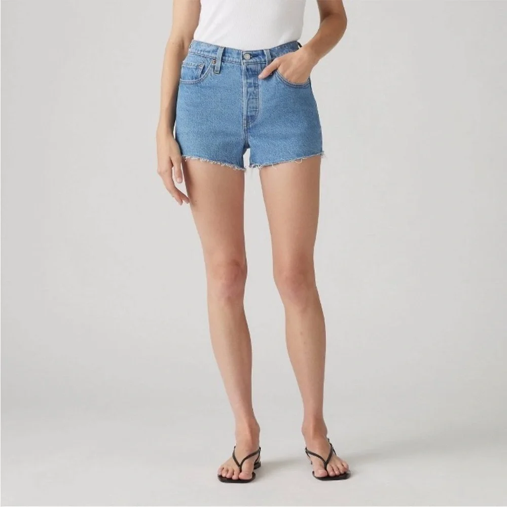Levi's® 501® Original High Rise Denim Shorts NWT - Picture 3 of 4